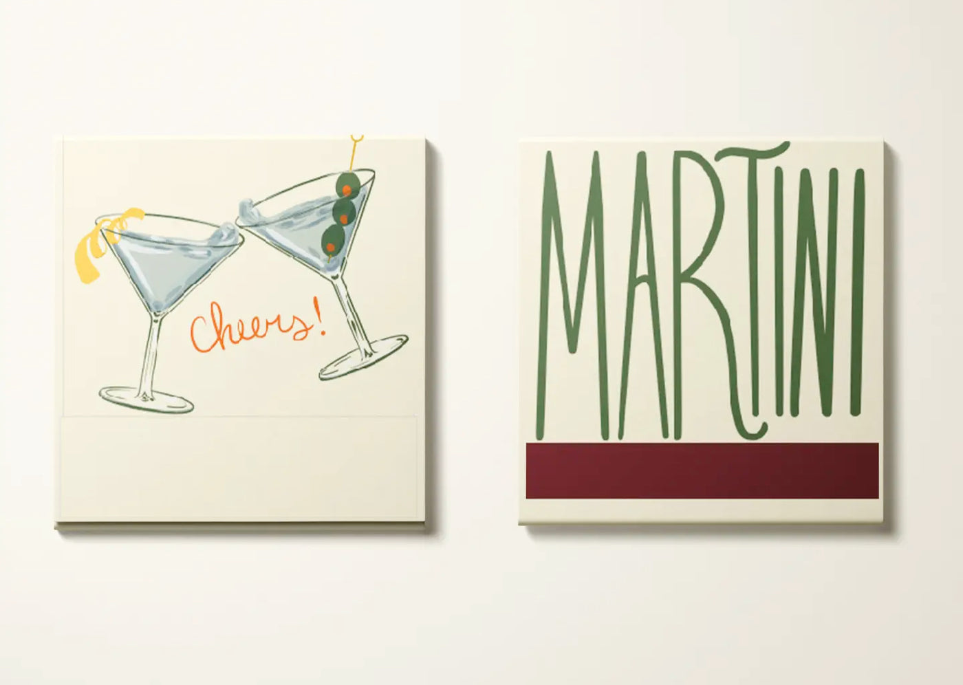 Martini Printed 10 Stem Matchbooks