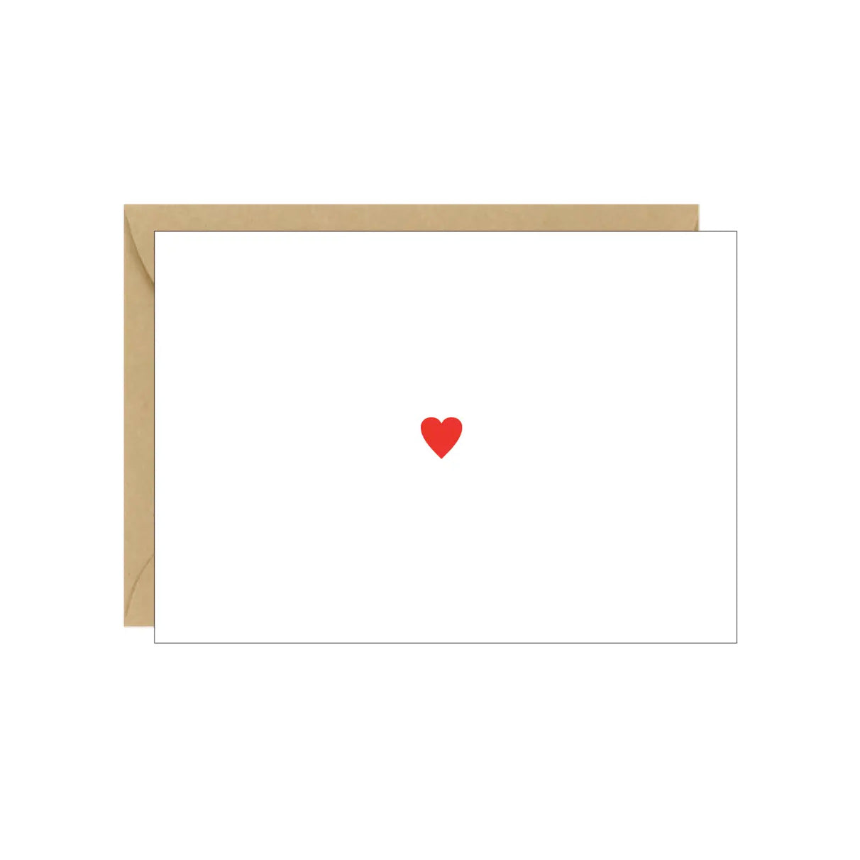 Mini Red Heart Enclosure Card