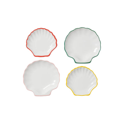 Mini Shell Plates, Set of 4