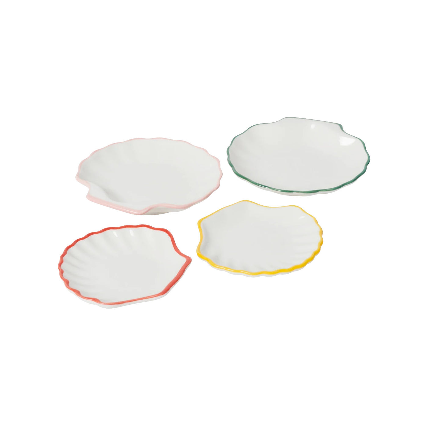 Mini Shell Plates, Set of 4