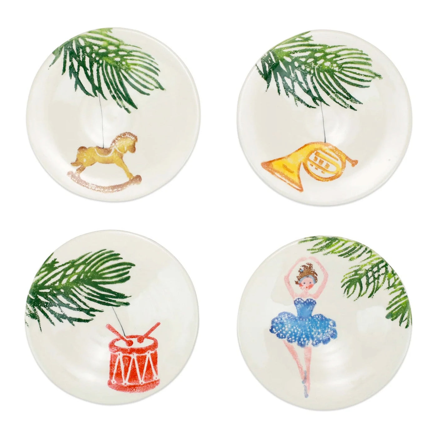 Nutcrackers Assorted Canape Plates - Set of 4