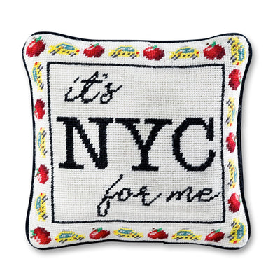 It's NYC For Me Needlepoint Pillow