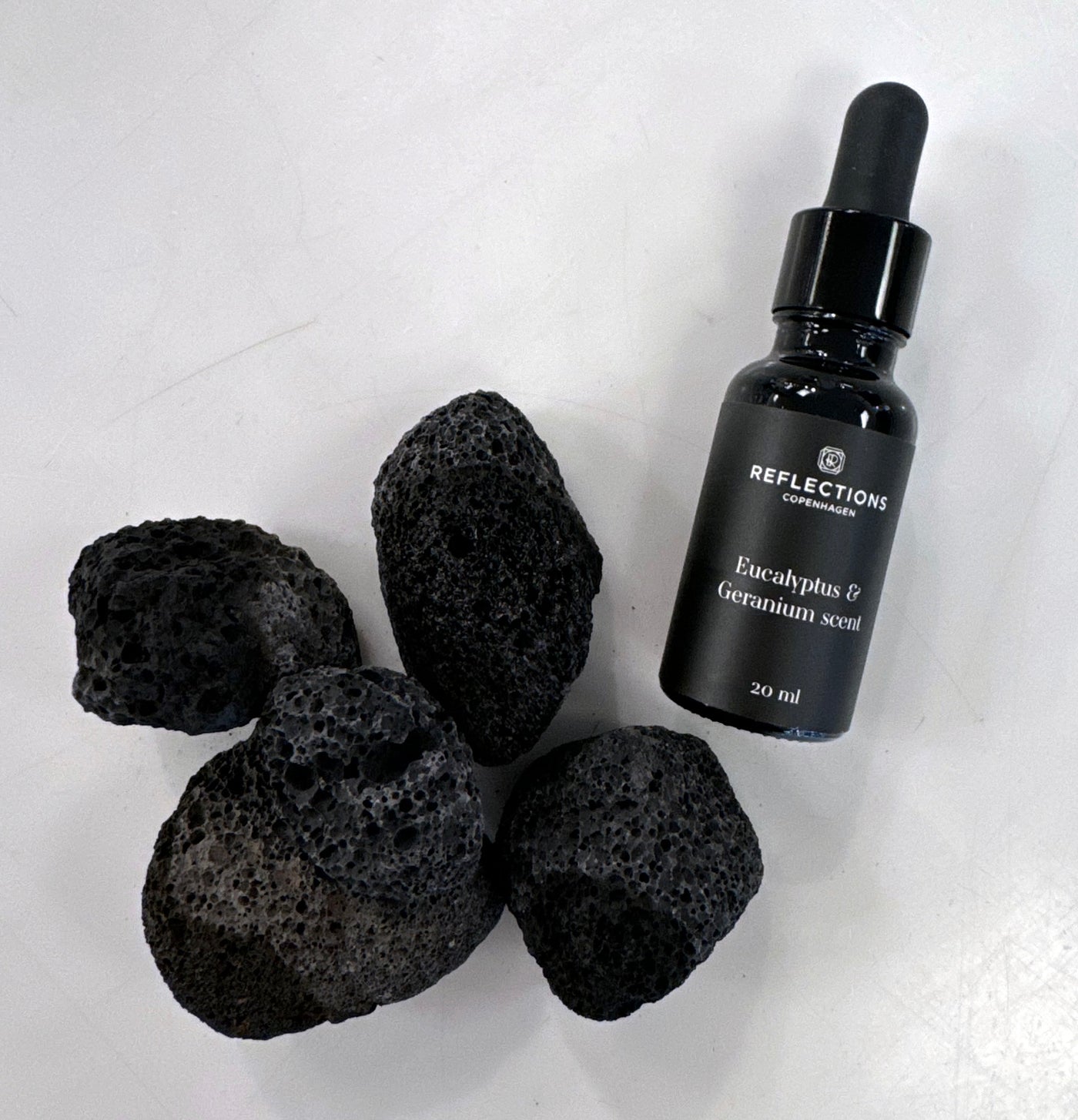 Lava Stones and Scented Oil