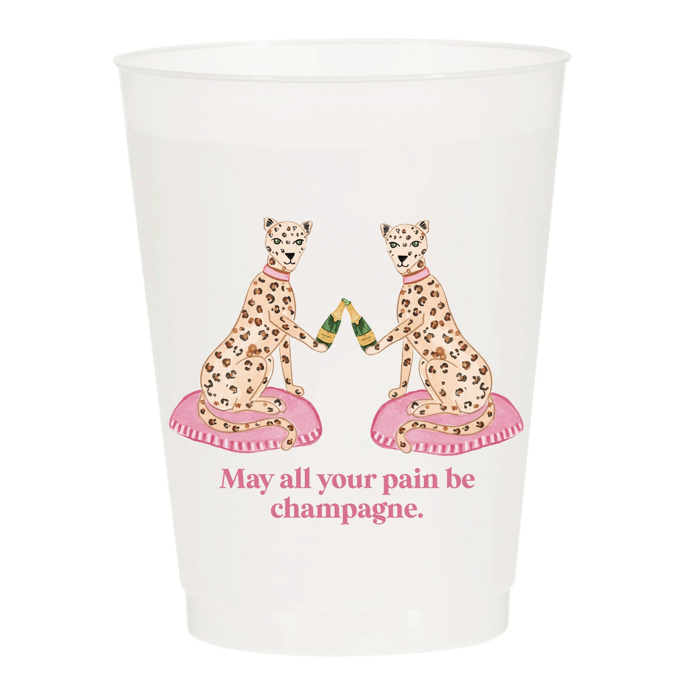May Your Pain Be Champagne Frosted Cups