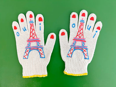 Parisienne Eiffel Tower Gardening Gloves