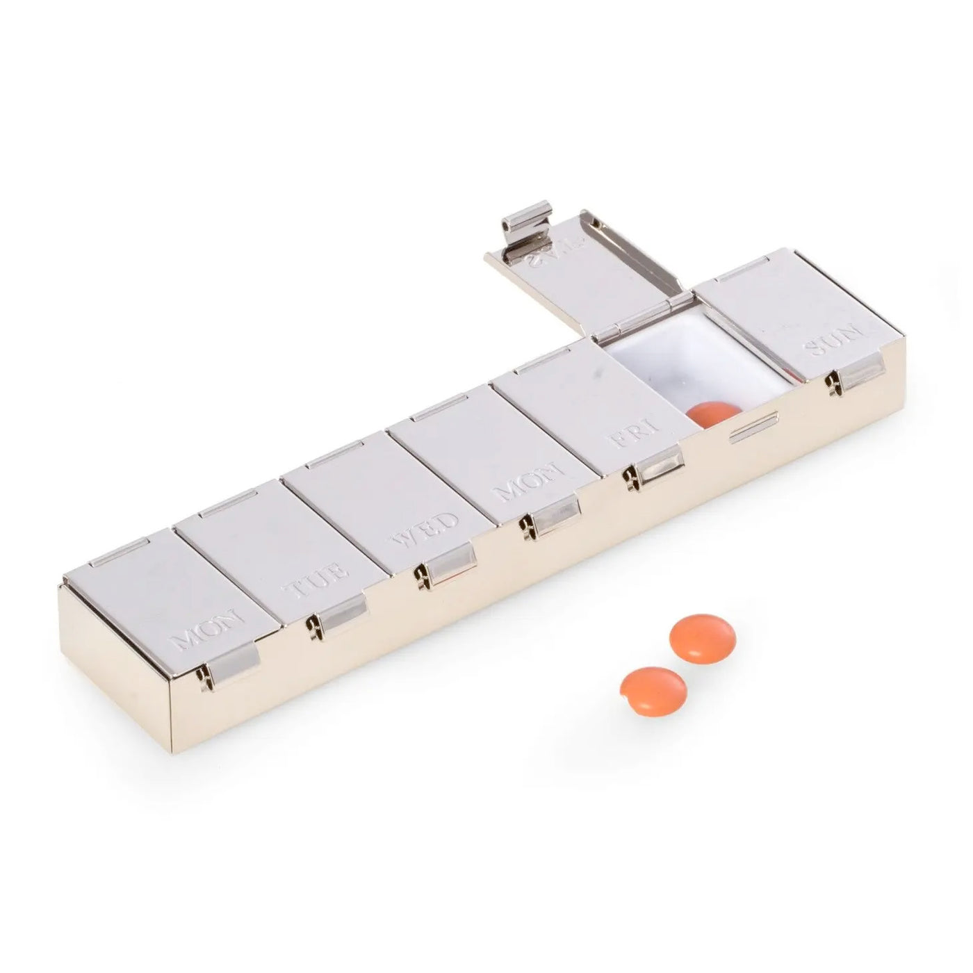 Chrome Plated Pill Box