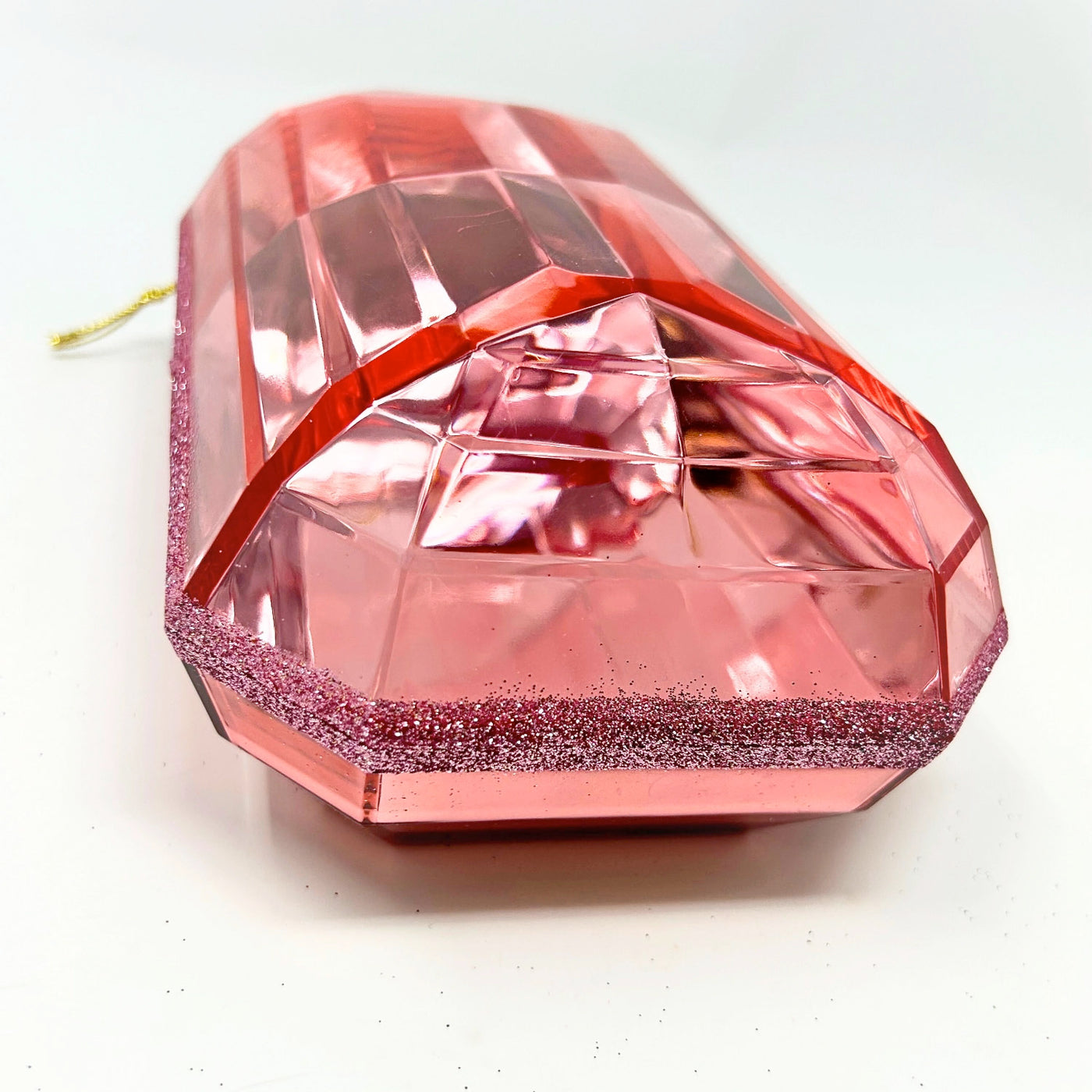 Acrylic Emerald Cut Precious Gem Ornament