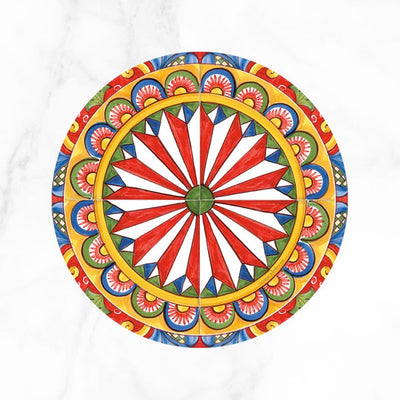 Acireale B Italian Round Placemat