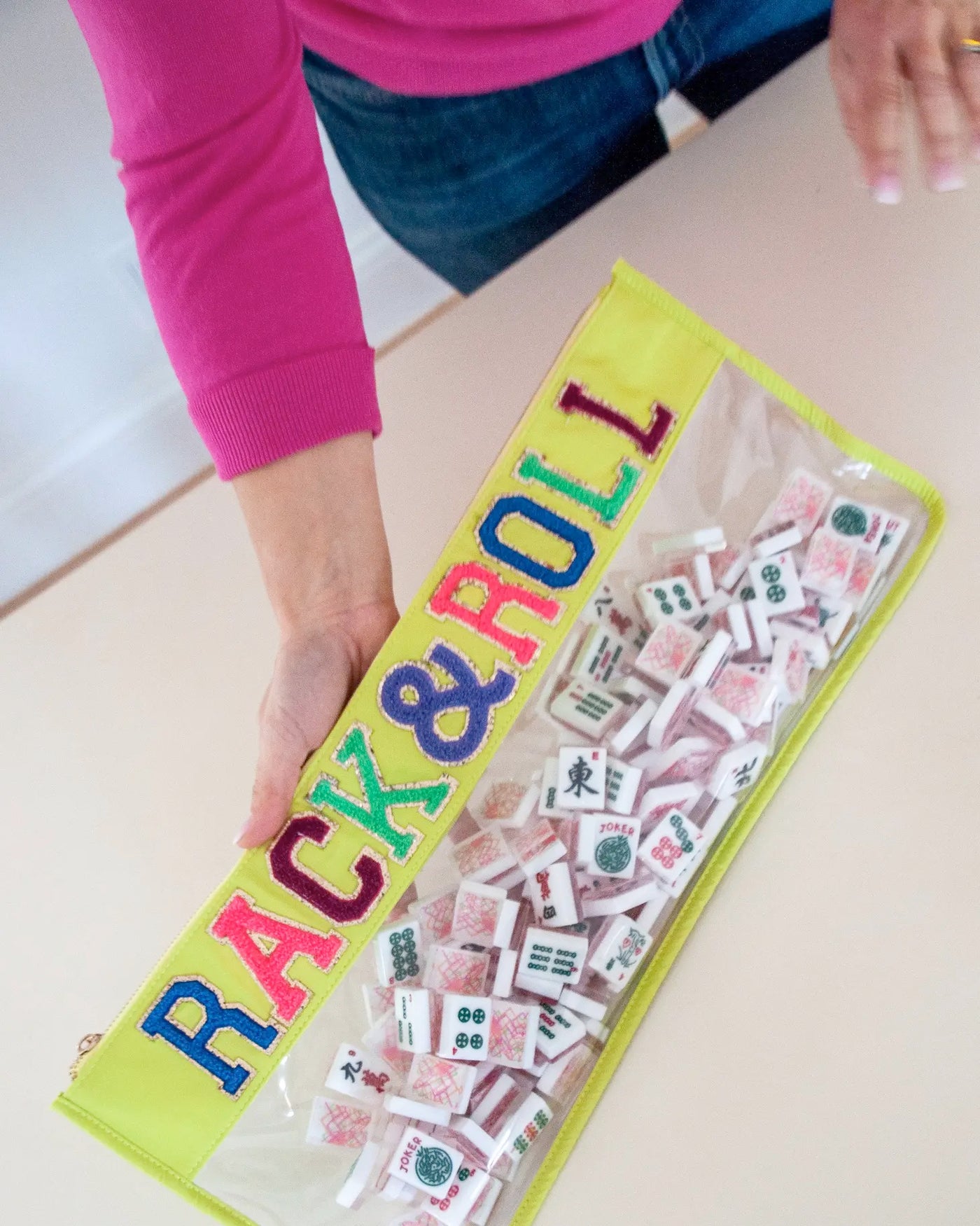 Rack & Roll Vinyl Mahjong Bag