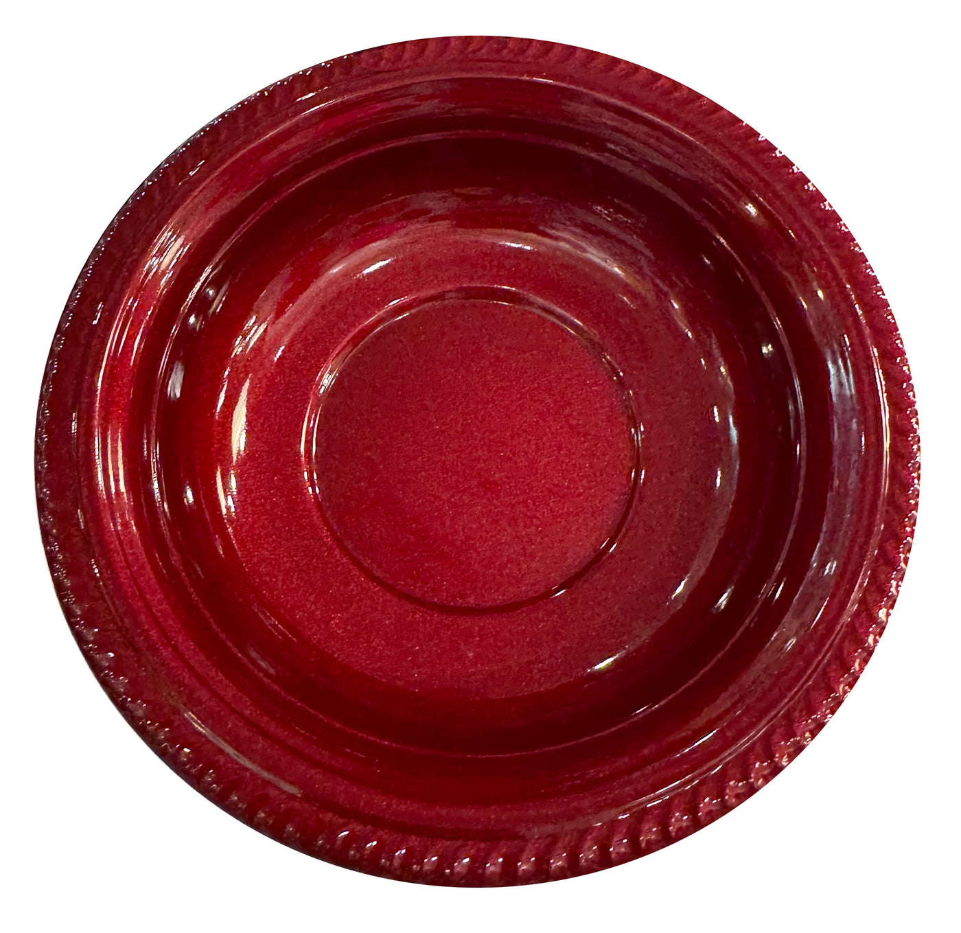 Julia Moss Designs Wine Coaster-Ruby Red