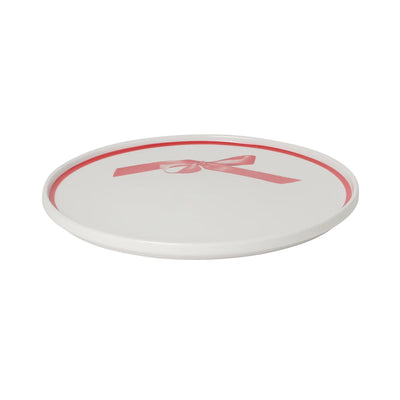 Red Curved Ribbon Plate