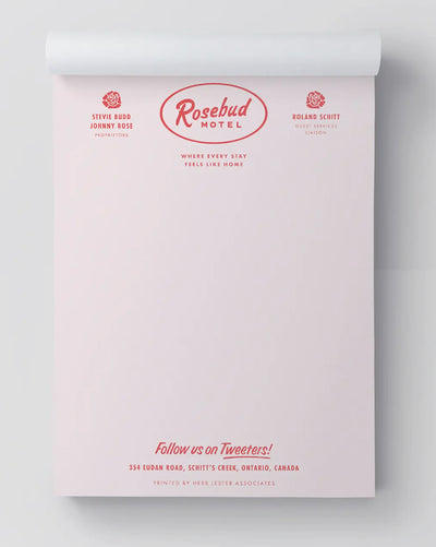 Rosebud Motel: Fictional Hotel Notepad Set