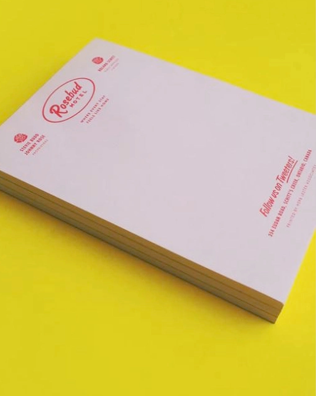 Rosebud Motel: Fictional Hotel Notepad Set