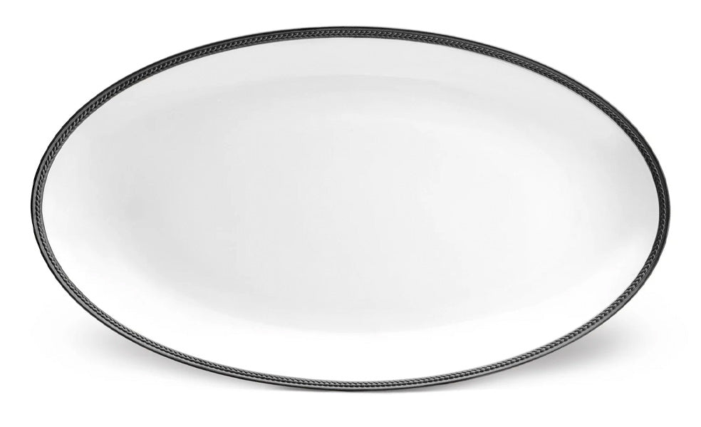 Soie Tressee Black Dinnerware