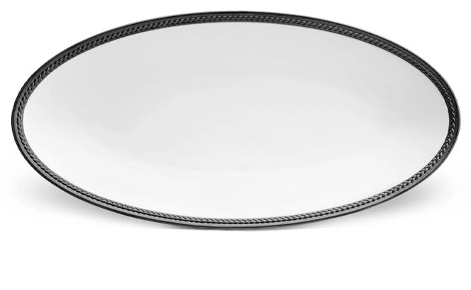 Soie Tressee Black Dinnerware