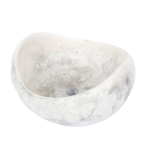 Sandy Pearl Large Resin Beetle Bowl