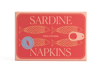 Sardine Cocktail Napkins, Set of 4