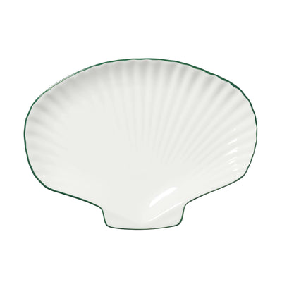 Shell Plate With Green Edge