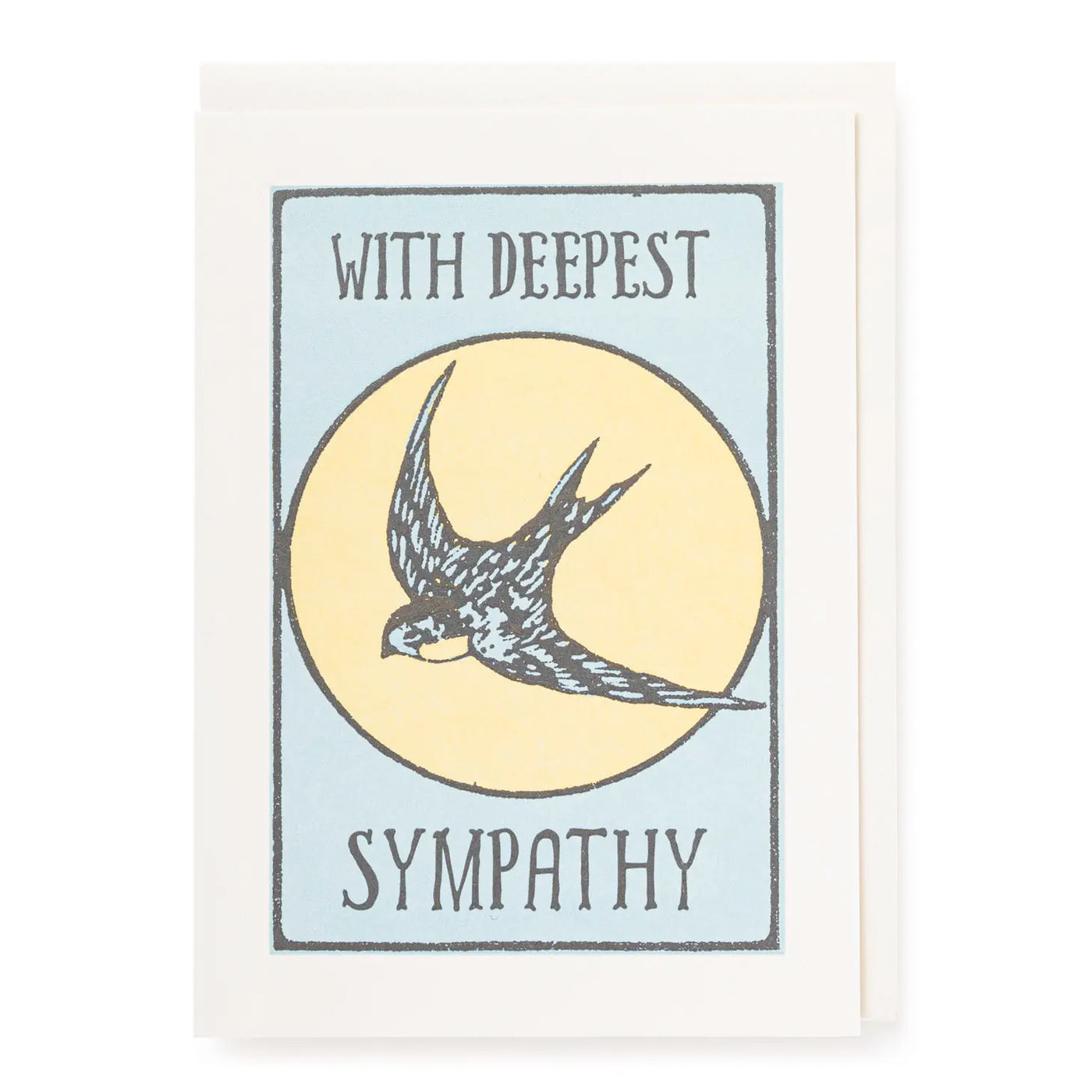 With Deepest Sympathy Swallow Card