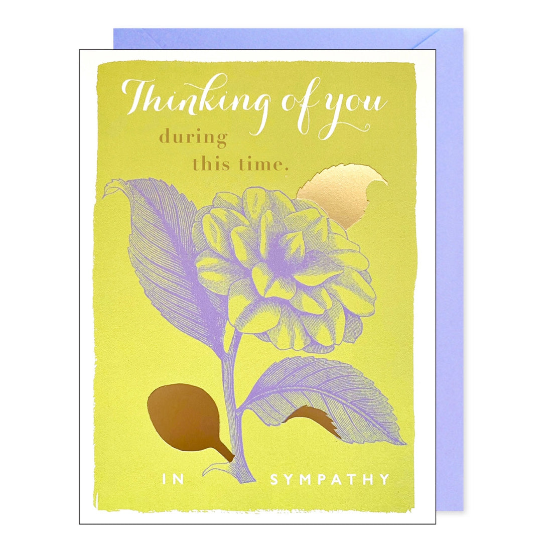 Sympathy Gold Flower Card