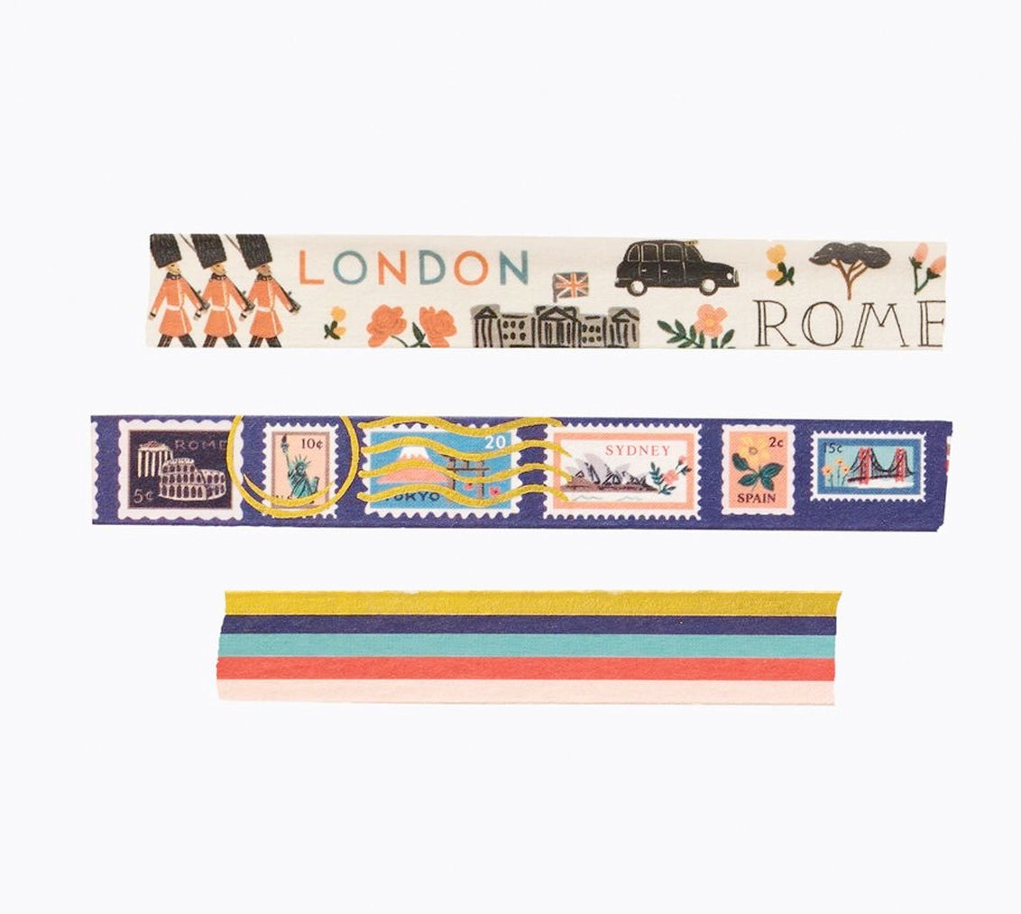 Bon Voyage Paper Tape, Set of 3