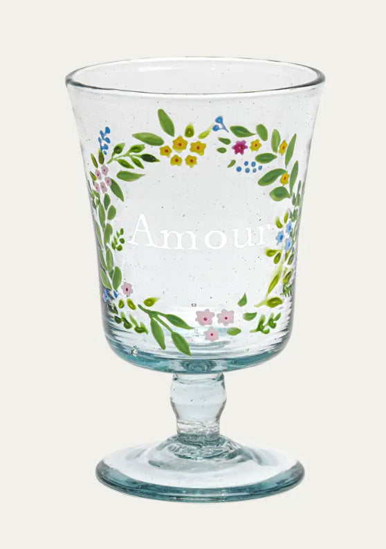 Wine Glass Couronne De Fleurs