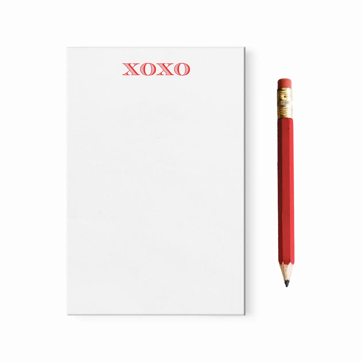 Mini Xoxo Notepad with Red Pencil