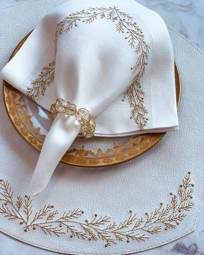 Crystal Bauble Napkin Ring by Bodrum Linens