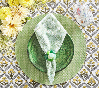 Green Sea Stone Napkin Ring by Kim Seybert | Julia Moss Designs