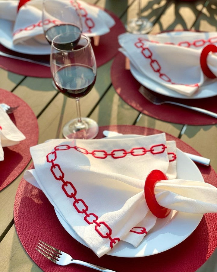 Gia Napkin Rings by Bodrum Linens