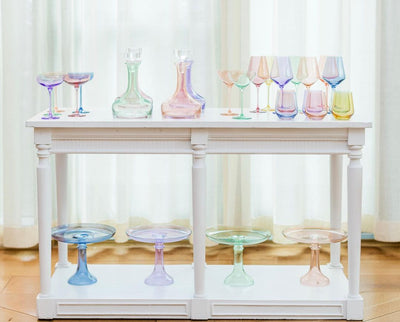 Rose Vogue Decanter by Estelle Colored Glass | Julia Moss Designs
