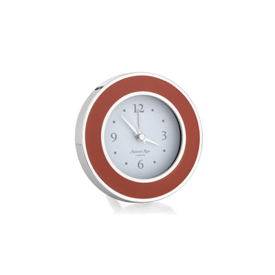 Enamel & Silver Alarm Clock , Addison Ross, Clocks- Julia Moss Designs