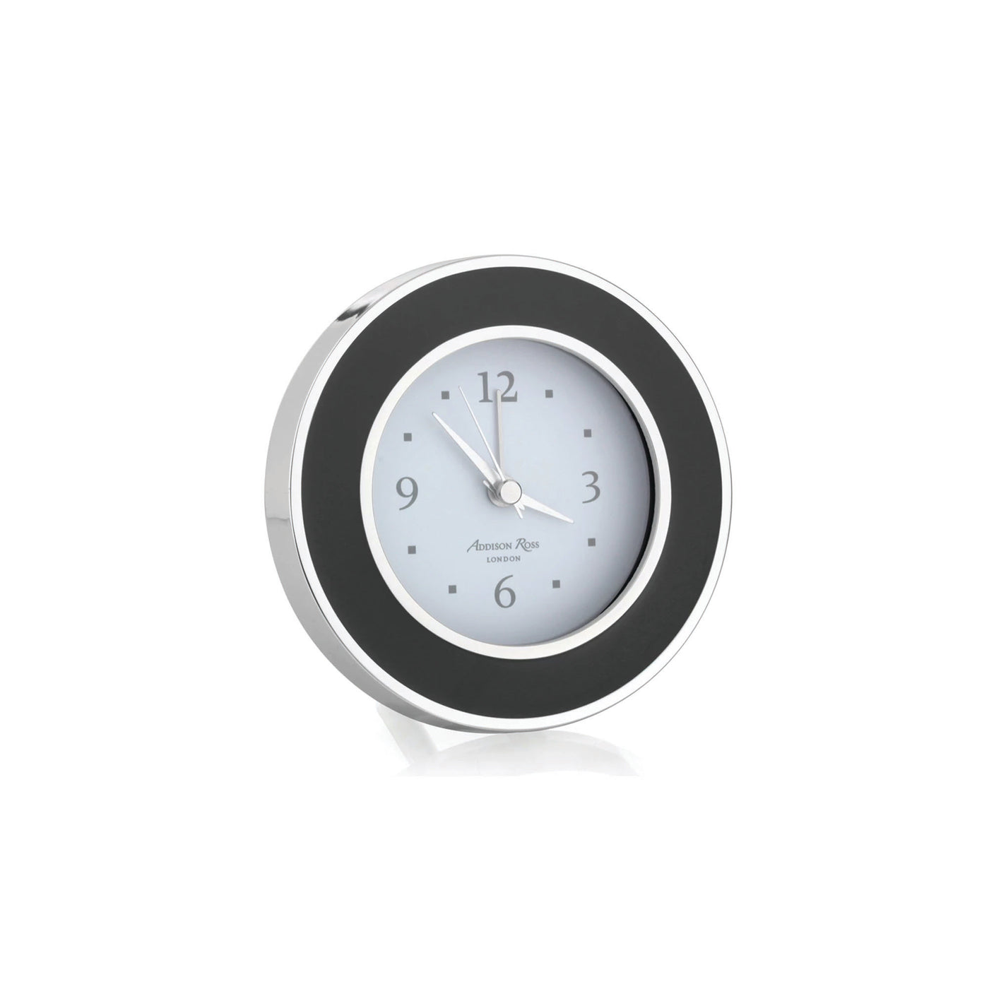 Enamel & Silver Alarm Clock , Addison Ross, Clocks- Julia Moss Designs
