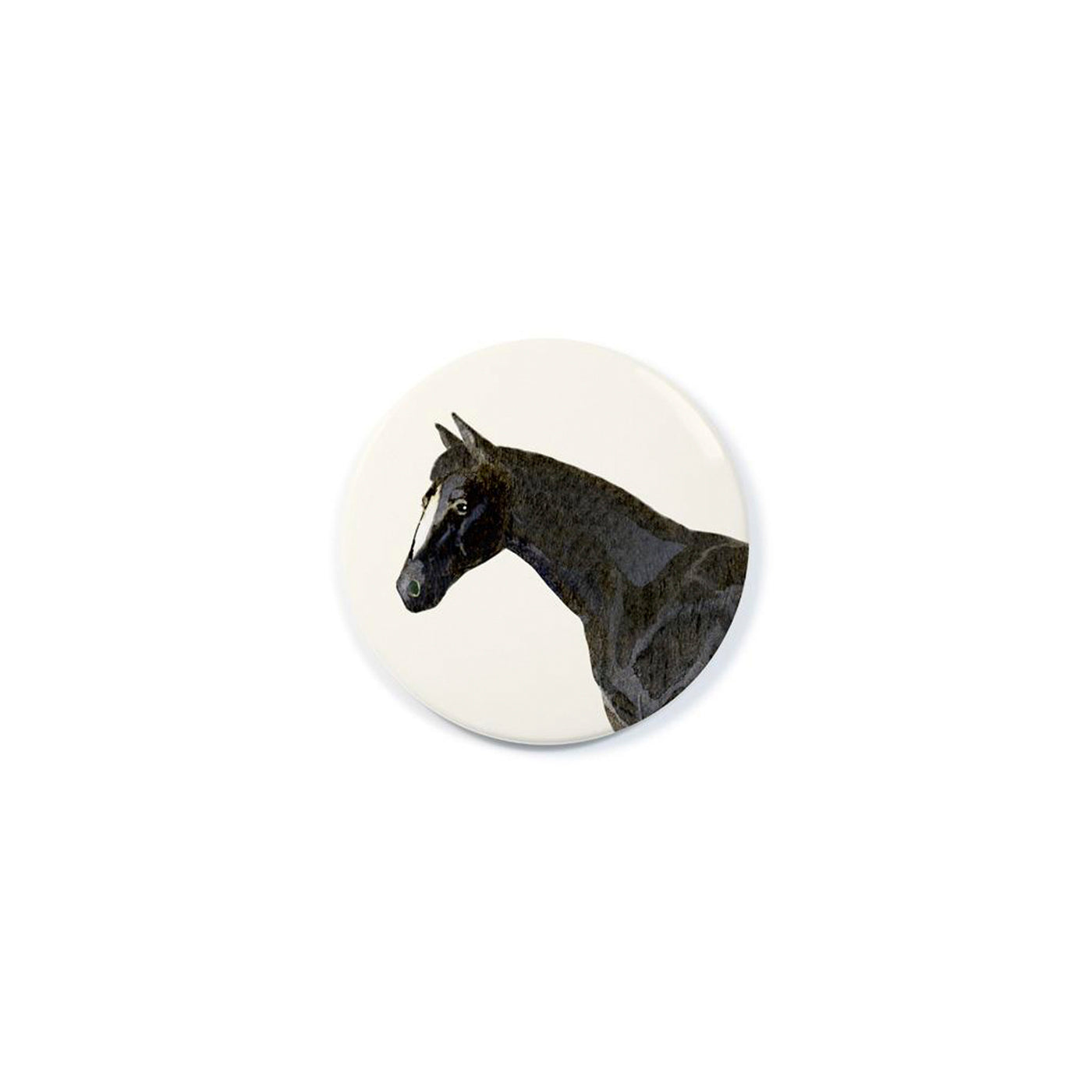 Charcoal Grey Horse Pocket Mirror , Felix Doolittle, Beauty- Julia Moss Designs