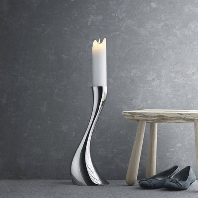 Cobra Floor Candleholder, Small , Georg Jensen, Candle Holders- Julia Moss Designs