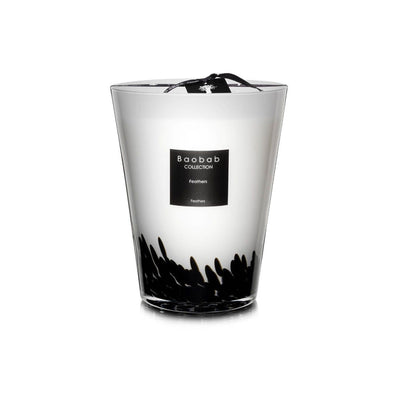 Feathers Black Scented Candles , Baobab Collection, Candles + Diffusers- Julia Moss Designs