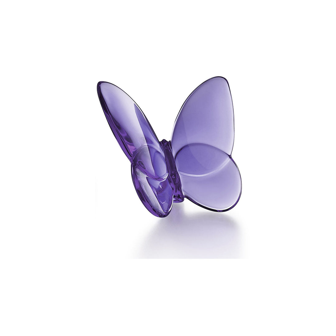Baccarat バカラ オウム インコ クリスタル フィギュリン パープル Baccarat Lucky Papillon Crystal Butterfly | Julia Moss Designs