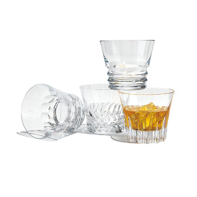 Dallas Assorted Double Old-Fashioneds, Set of 4 , Baccarat, Drinkware- Julia Moss Designs