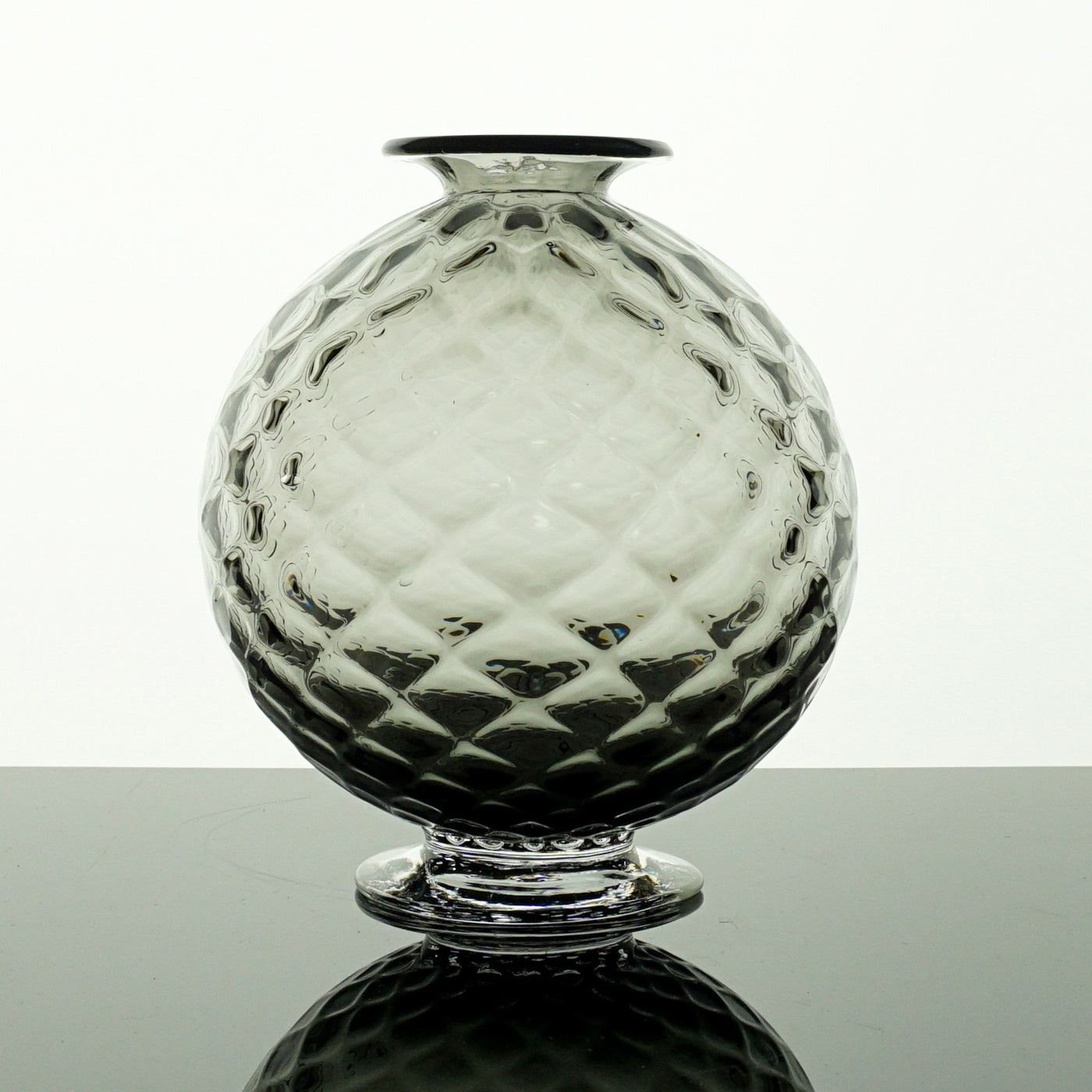 Optic Sphere Vase, Bronze