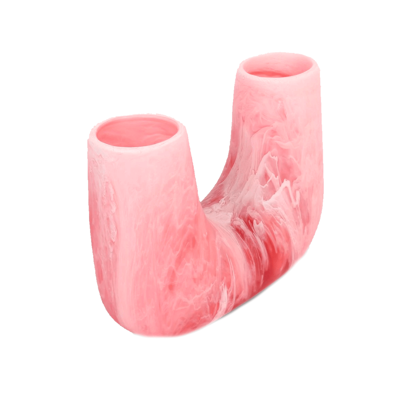 Resin Branch Vase in Pink by Dinosaur Designs