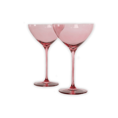 Estelle Colored Glass Martini Glasses