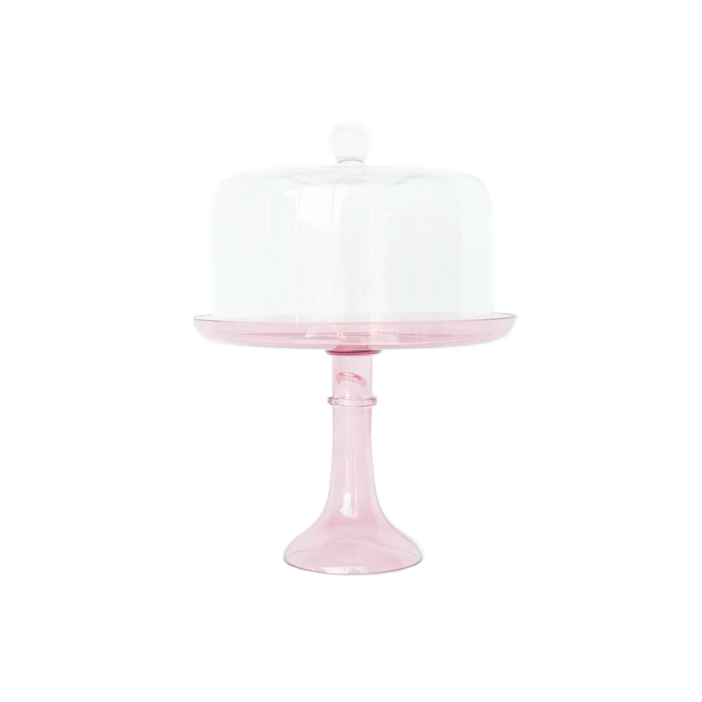 Estelle Colored Glass Cake Stand Dome