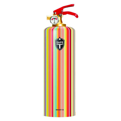 Full Color Striped Designer Fire Extinguisher , Safe-T, Fire Extinguishers- Julia Moss Designs
