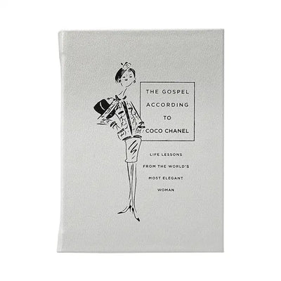 The Gospel According to Coco Chanel, Leather Bound Book , Graphic Image, Books- Julia Moss Designs