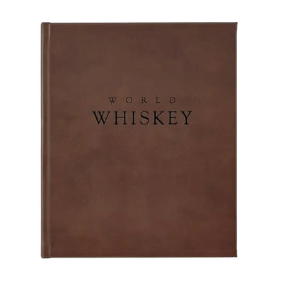 World Whiskey, Leather Bound Book , Graphic Image, Books- Julia Moss Designs
