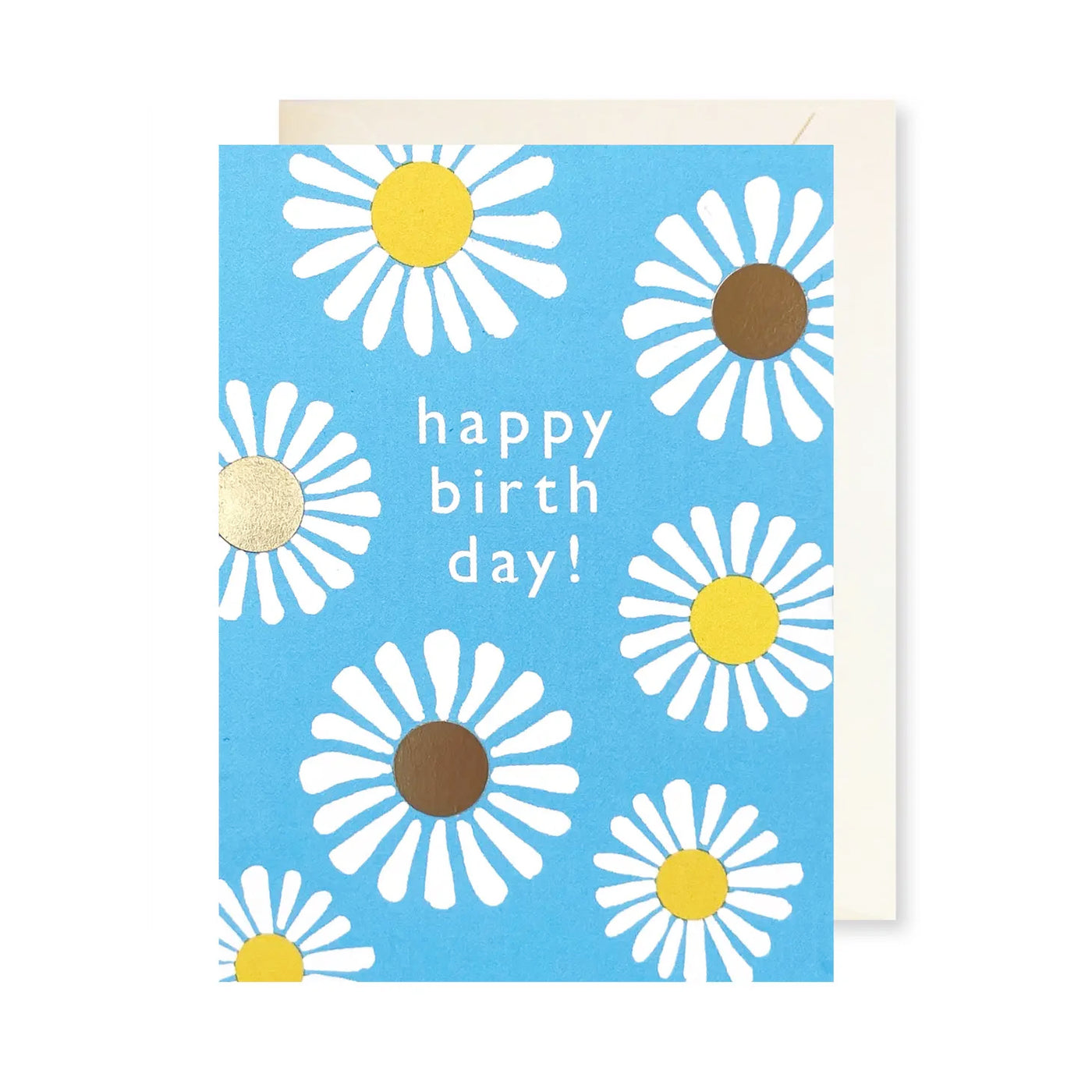 Daises Happy Birthday Enclosure Card