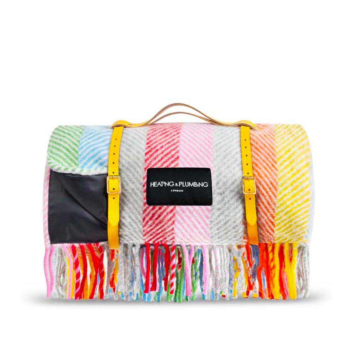 Wool Waterproof Picnic Blanket - Rainbow , Heating & Plumbing London, Blankets + Throws- Julia Moss Designs