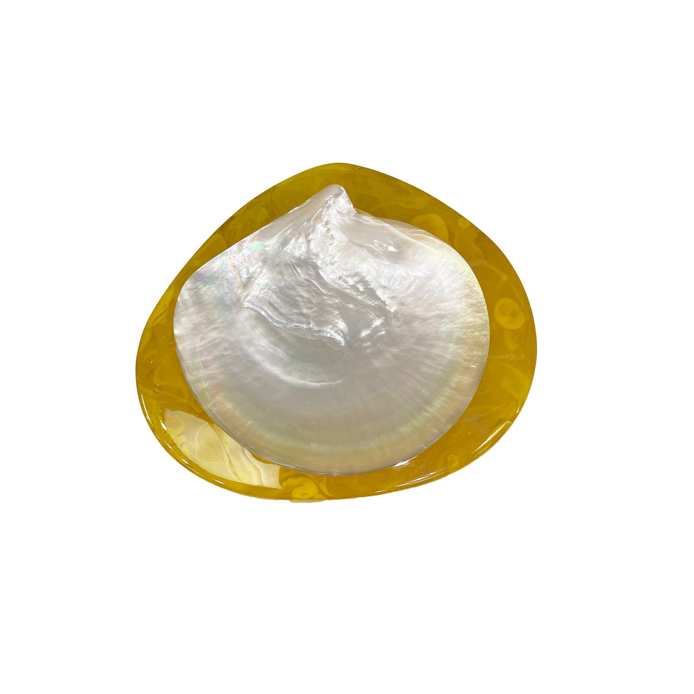 Lily Juliet Round Resin Shell Caviar Dish