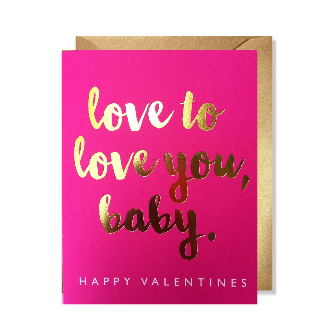 Love to Love You Baby Valentines Card , J. Falkner, Cards- Julia Moss Designs