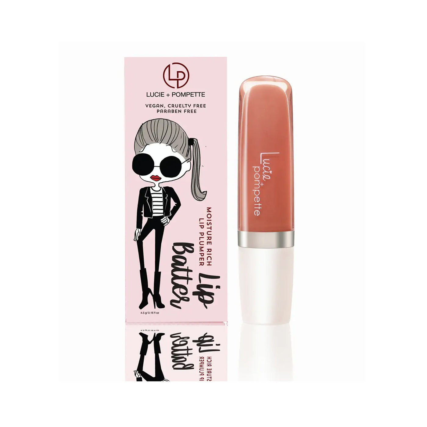 Lip Batter 3-1 Plumping Lip Gloss Treatment , Lucie and Pompette, Beauty- Julia Moss Designs